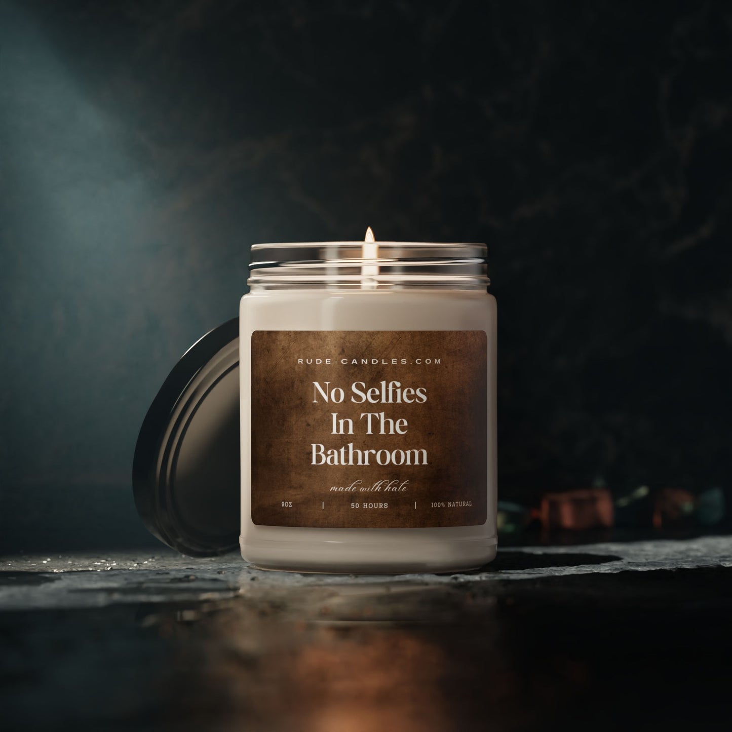 No Selfies In The Bathroom 9oz Soy Candle