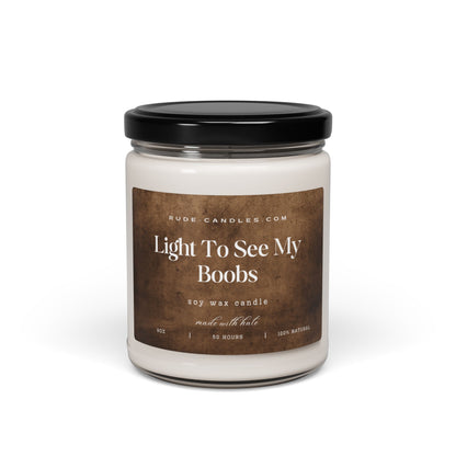 Light To See My Boobs 9oz Soy Candle