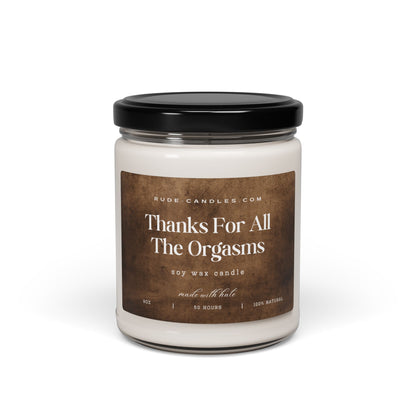 Thanks For All The Orgasms 9oz Soy Candle