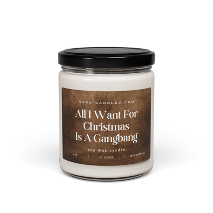 All I Want For Christmas Is A Gangbang 9oz Soy Candle