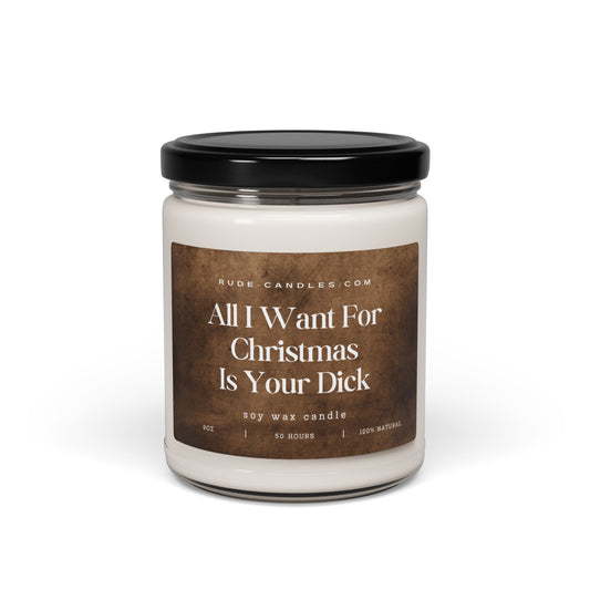 All I Want For Christmas Is Your Dick 9oz Soy Candle