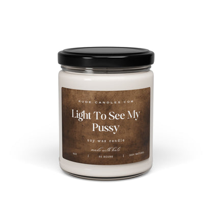 Light To See My Pussy 9oz Soy Candle