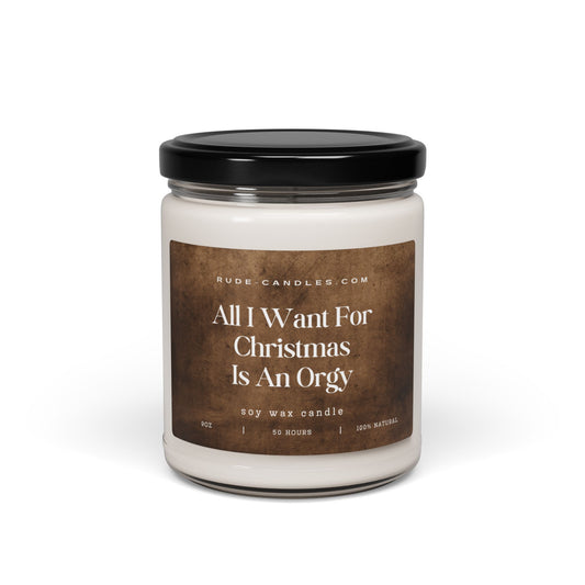 All I Want For Christmas Is An Orgy 9oz Soy Candle